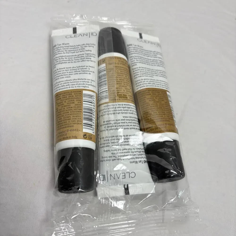 NIB Lot of 3 Catrice Cosmetics Clean ID Hydro BB cream 040 Tan. cream foundation